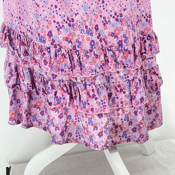 Baby Doll Y2K Style Ruffled Midi Dress by DREAM OUT LOUD L Kitschy Festival - Picture 4 of 6